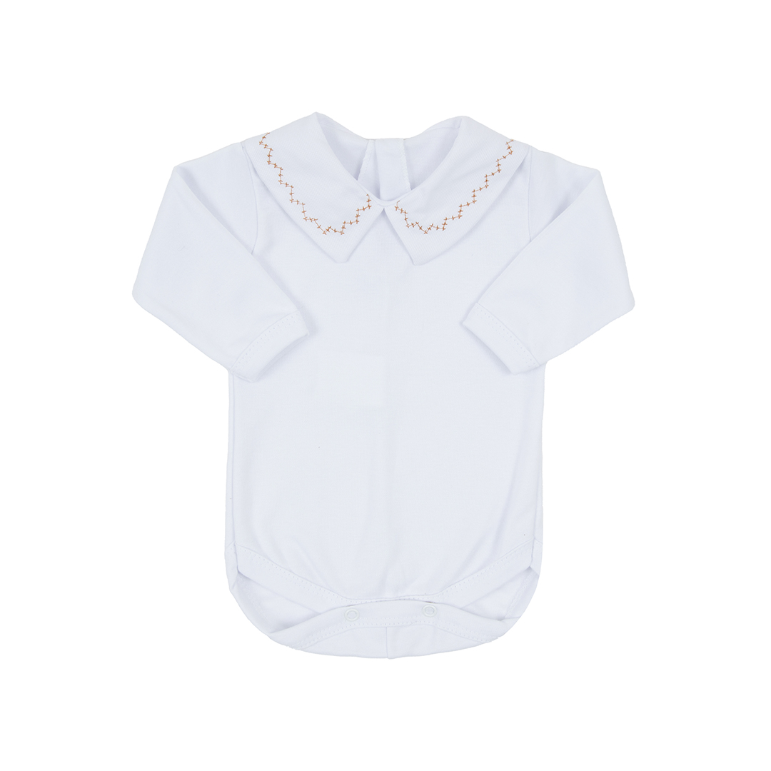 Jardineira João caramelo com Body - 2 peças - Imagem 4