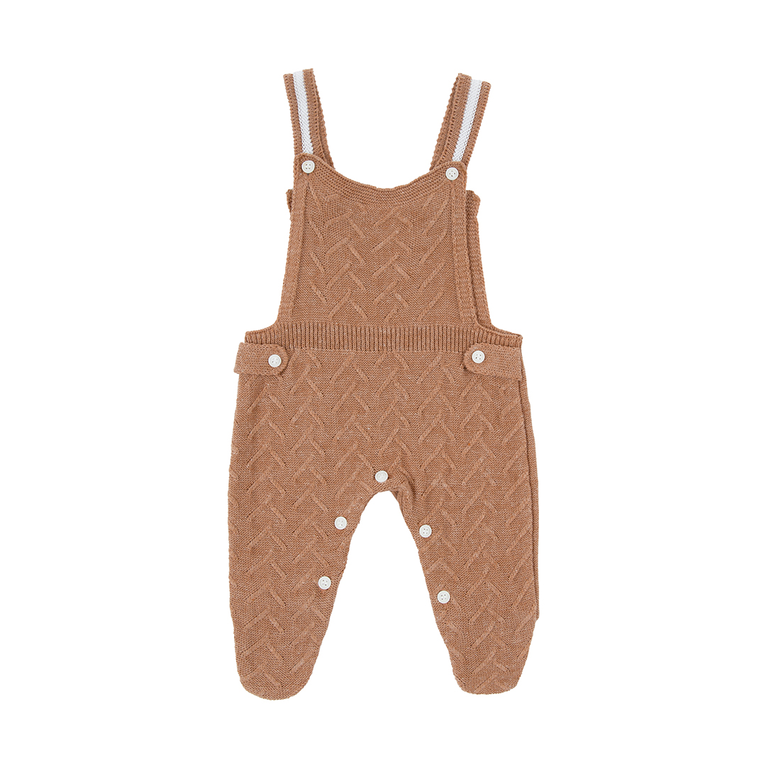 Jardineira João caramelo com Body - 2 peças - Imagem 3