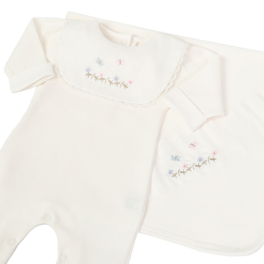 saída maternidade jardim off-white em algodão 1