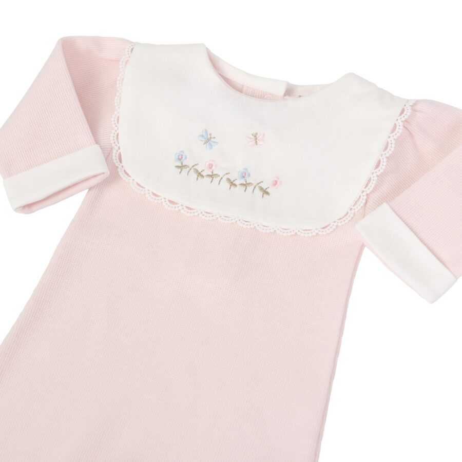 macacão jardim rosa bebê 1