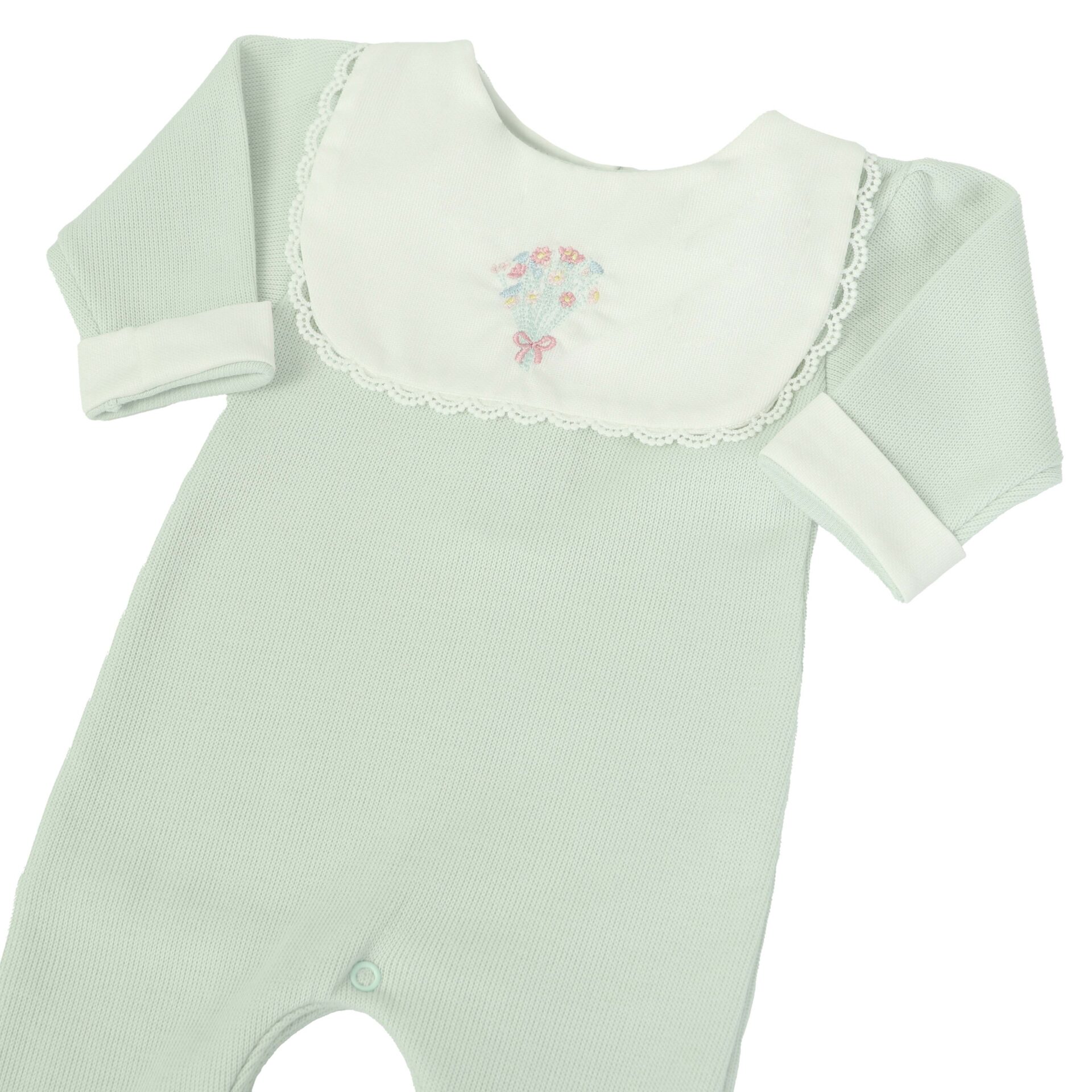 saída maternidade doce primavera verde malva