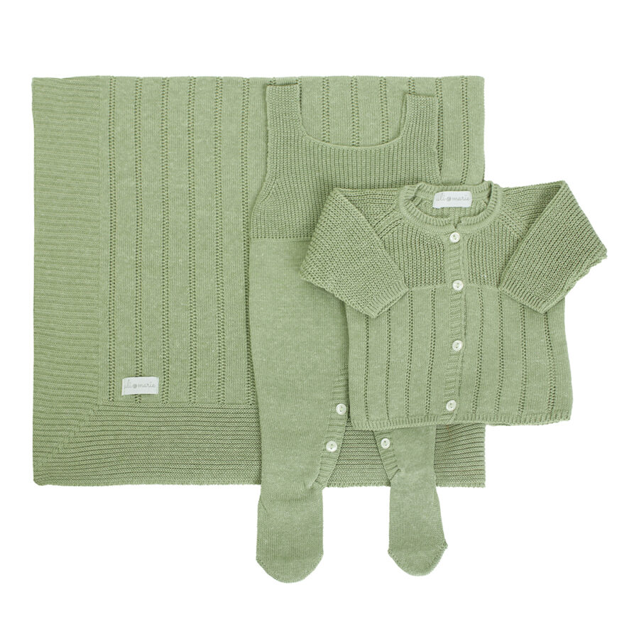 saída maternidade bambu verde folha menino 3