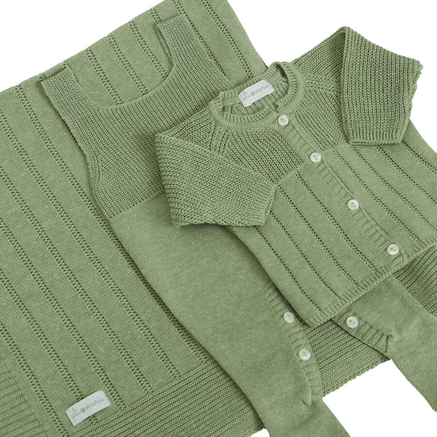 saída maternidade bambu verde folha menino 1