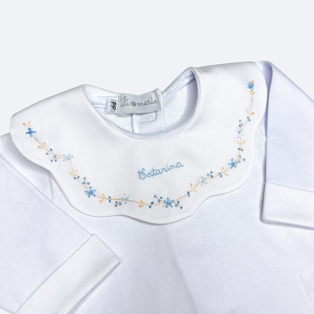 Saída Maternidade Encanto azul bebê - 3 peças - Imagem 10