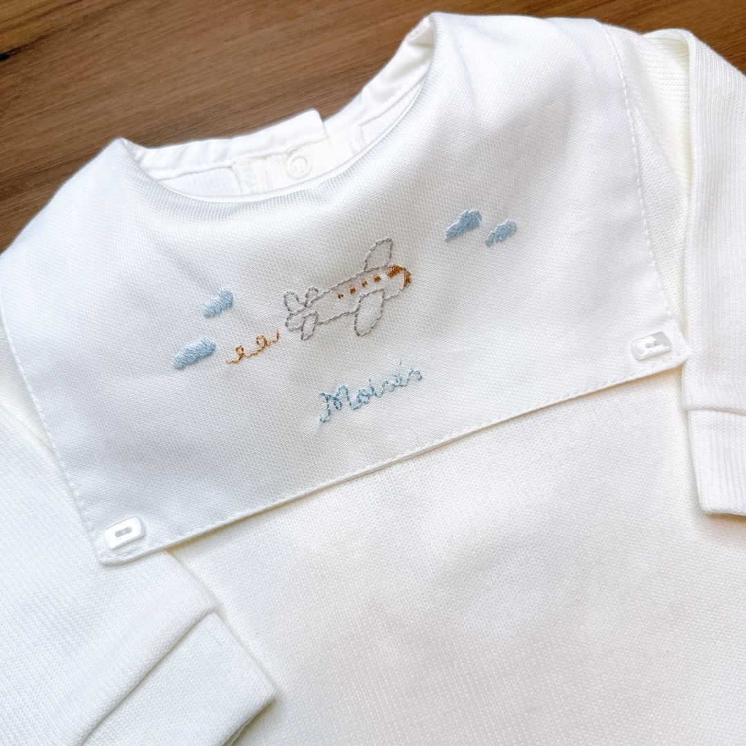 Saída Maternidade Avião - 4 peças - Imagem 6