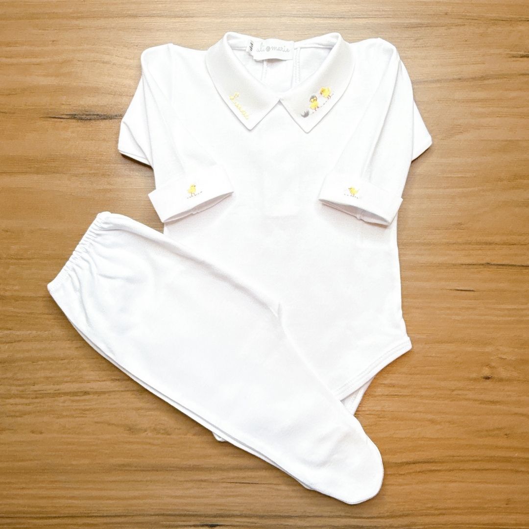 Kit Maternidade Pintinhos personalizado - 2 peças - Imagem 2