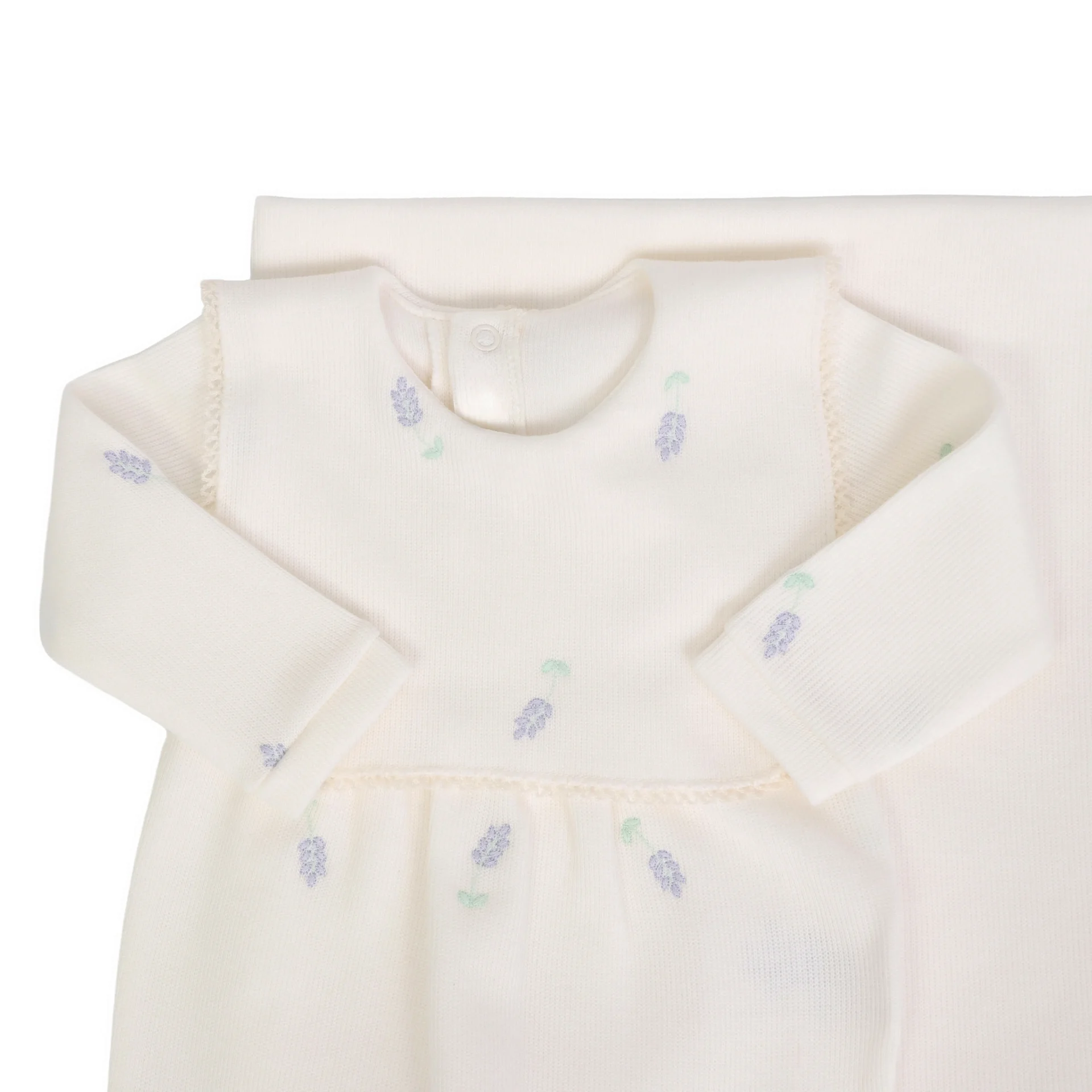 Macacão Hortência off-white com pala fixa