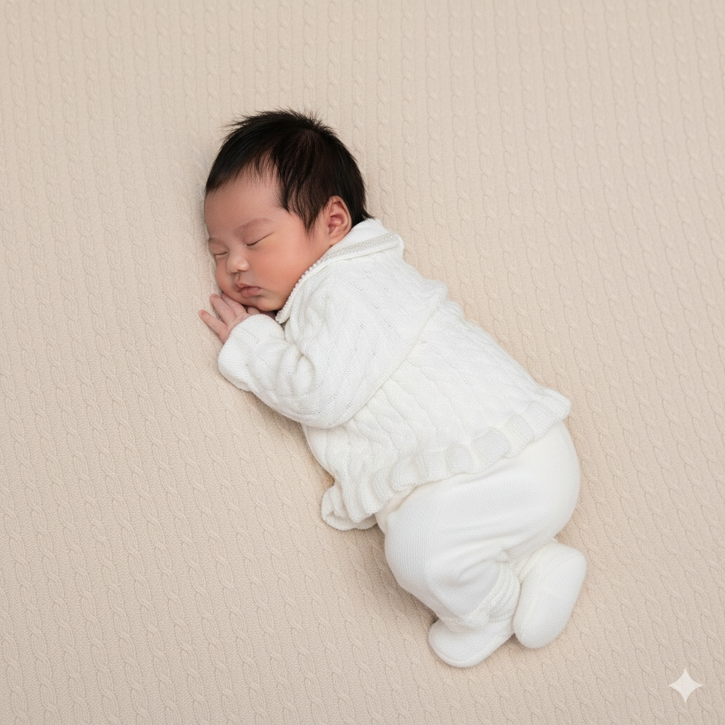 Saída Maternidade Manu branca - 3 peças - Imagem 6