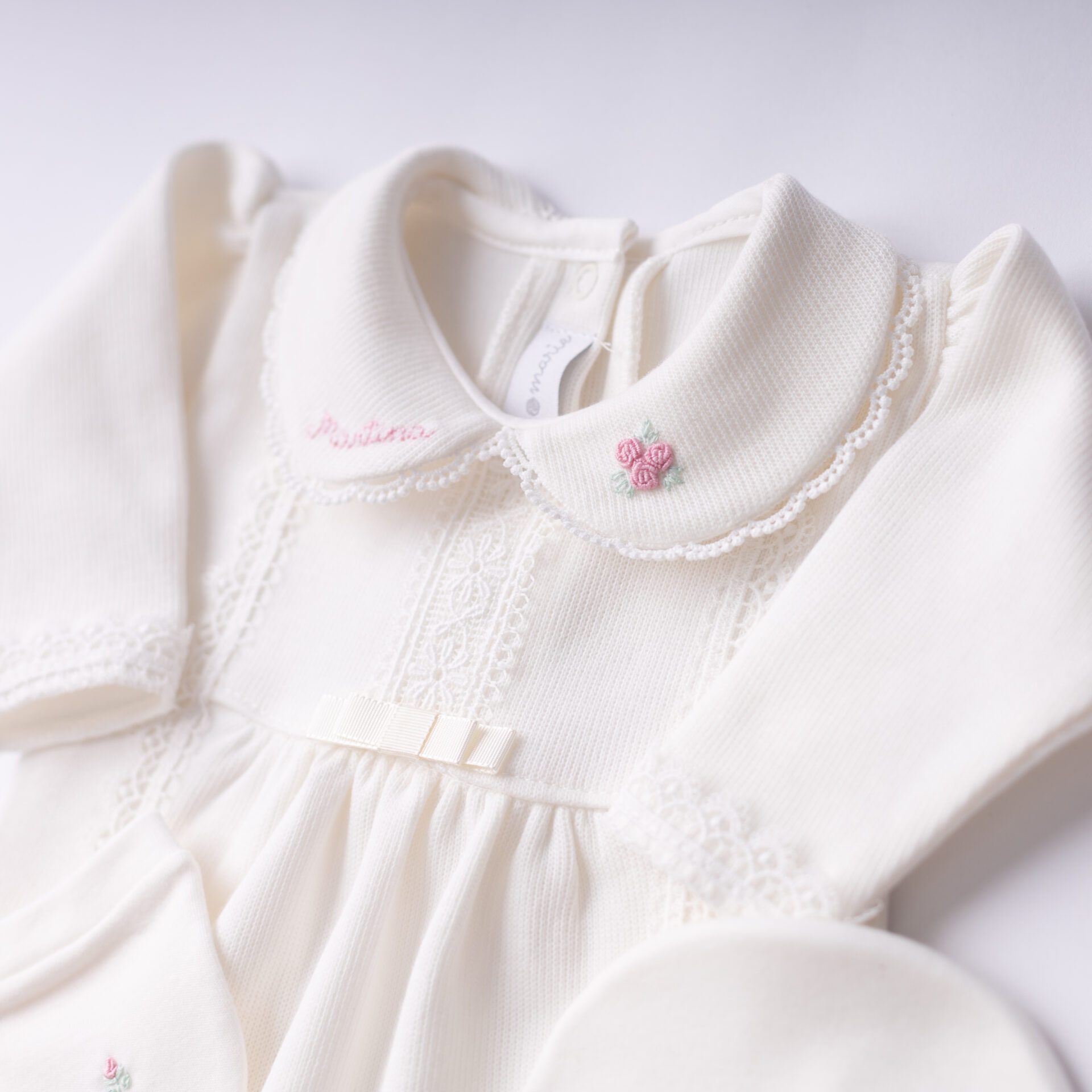 Kit Maternidade Cecília Personalizado off-white - 3 peças - Imagem 9